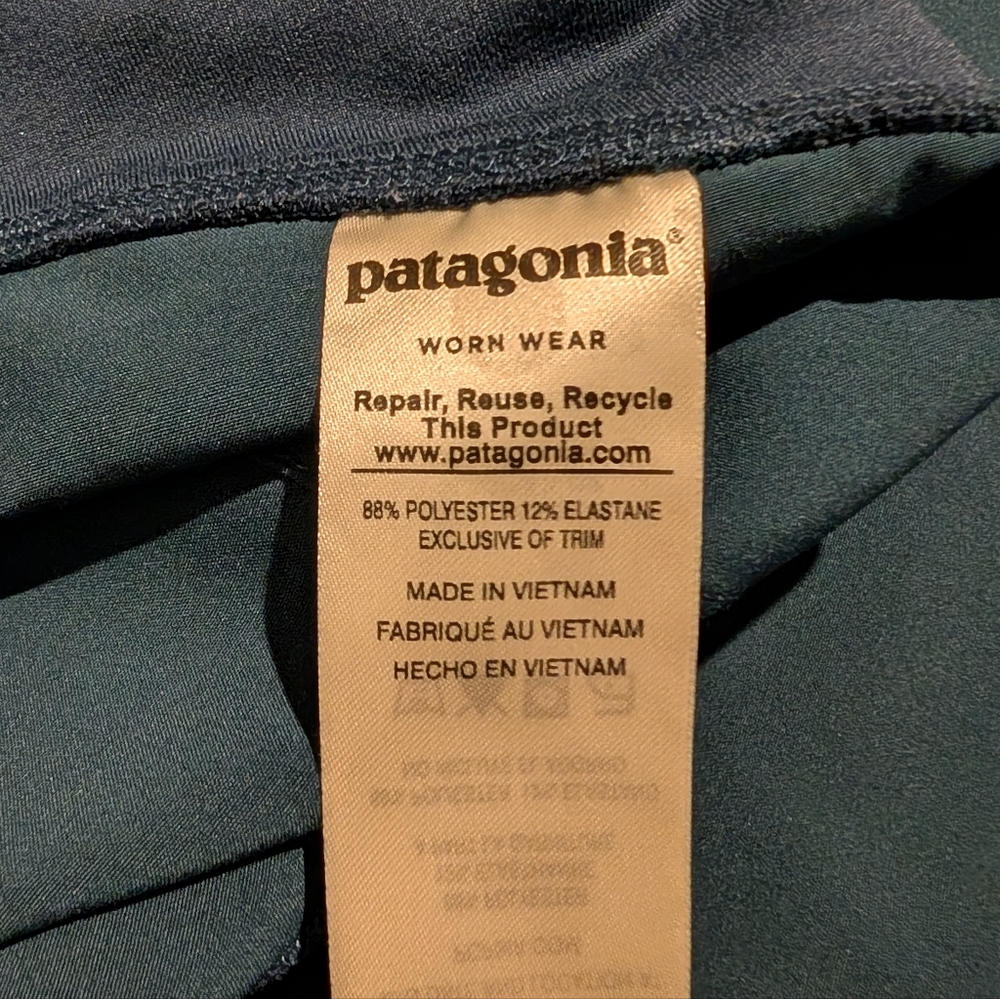 Patagonia Navy Blue Cropped Happy Hike Joggers - Large - Picture 9 of 14